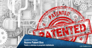 Patent Box incentivi fiscali finanza agevolata consulenza strategica aziendale